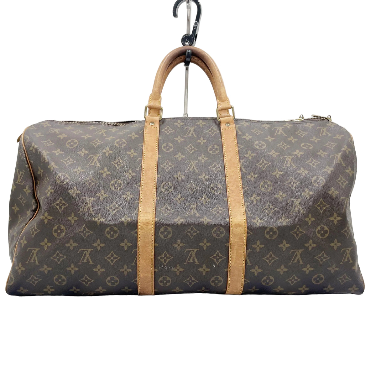 Original/Auth Louis Vuitton - Keepall 55 Boston Bag - Monogramm Canvas