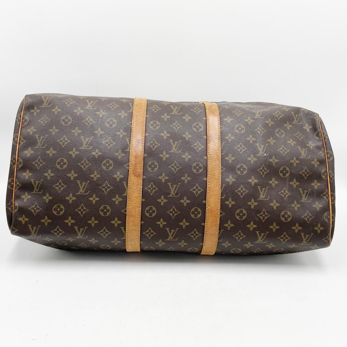 Original/Auth Louis Vuitton - Keepall 55 Boston Bag - Monogramm Canvas