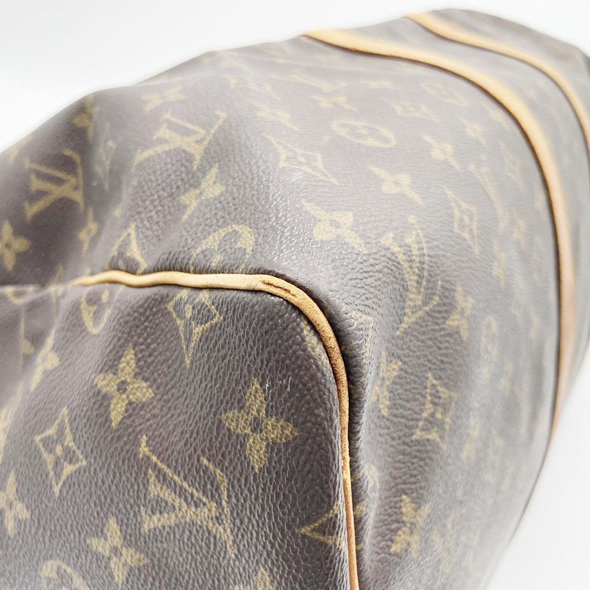 Original/Auth Louis Vuitton - Keepall 55 Boston Bag - Monogramm Canvas