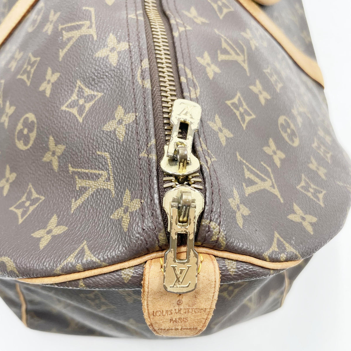 Original/Auth Louis Vuitton - Keepall 55 Boston Bag - Monogramm Canvas