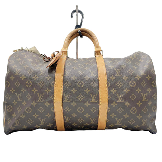 Original/Auth Louis Vuitton - Keepall Bandouliere 50 mit Gurt - Monogramm Canvas
