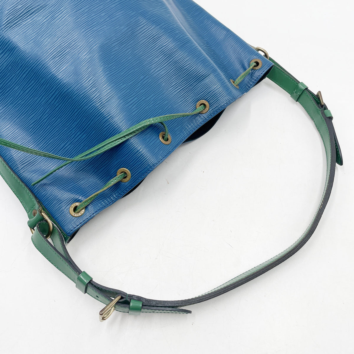 Original/Auth Louis Vuitton - Noe Bucket Bag - Klassisch - Epi Blau