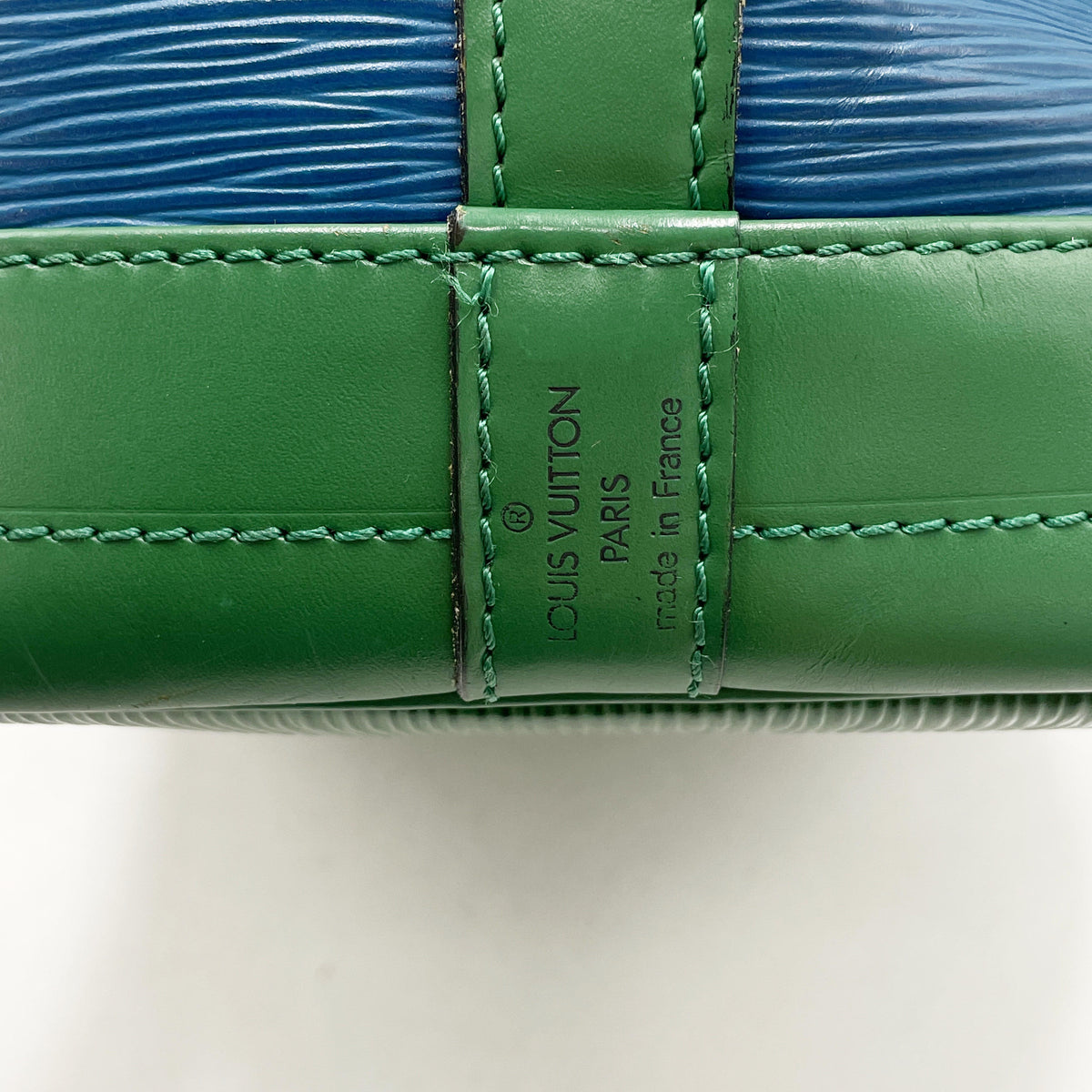 Original/Auth Louis Vuitton - Noe Bucket Bag - Klassisch - Epi Blau
