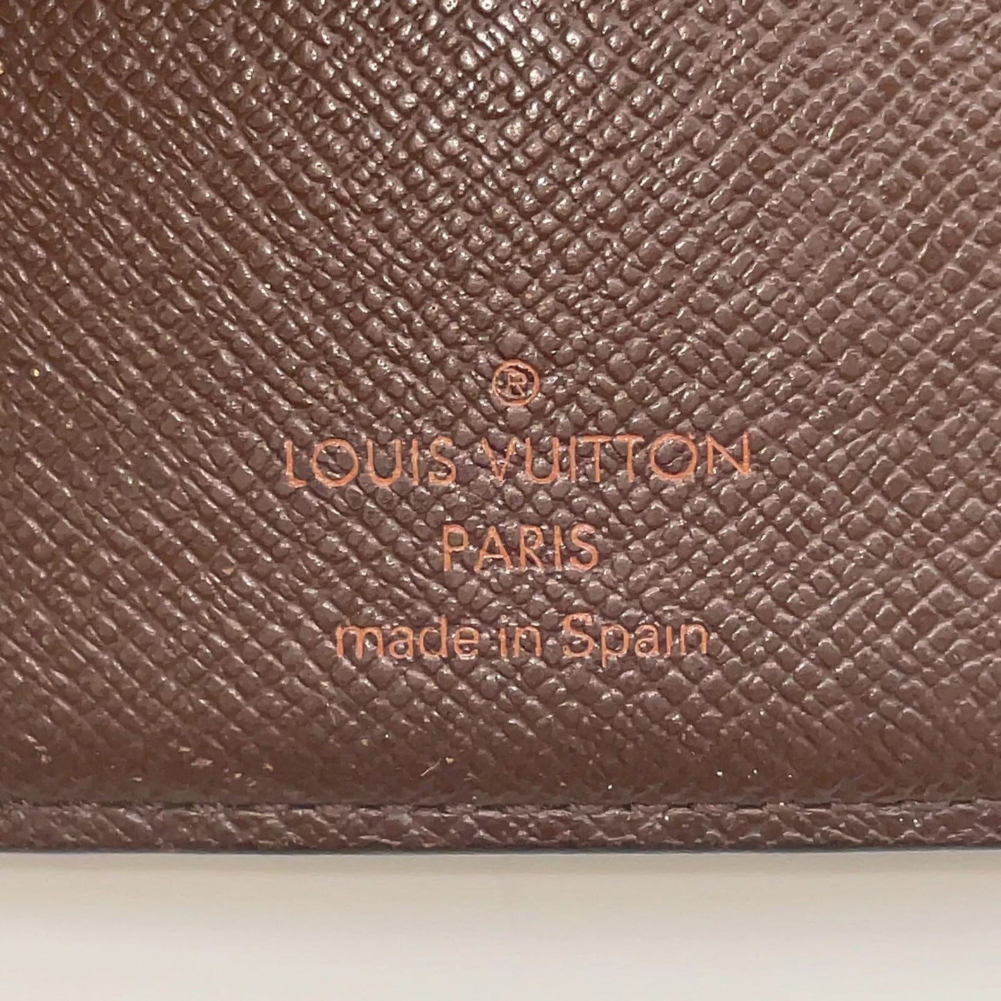 Original/Auth Louis Vuitton - Damier Ebene Tresor/Bi-fold Wallet - Set mit Box