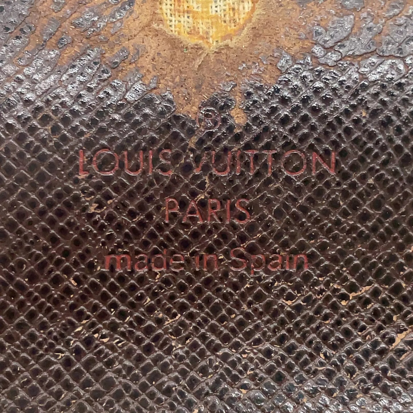 Original/Auth Louis Vuitton - Damier Ebene Tresor/Bi-fold Wallet - Set mit Box