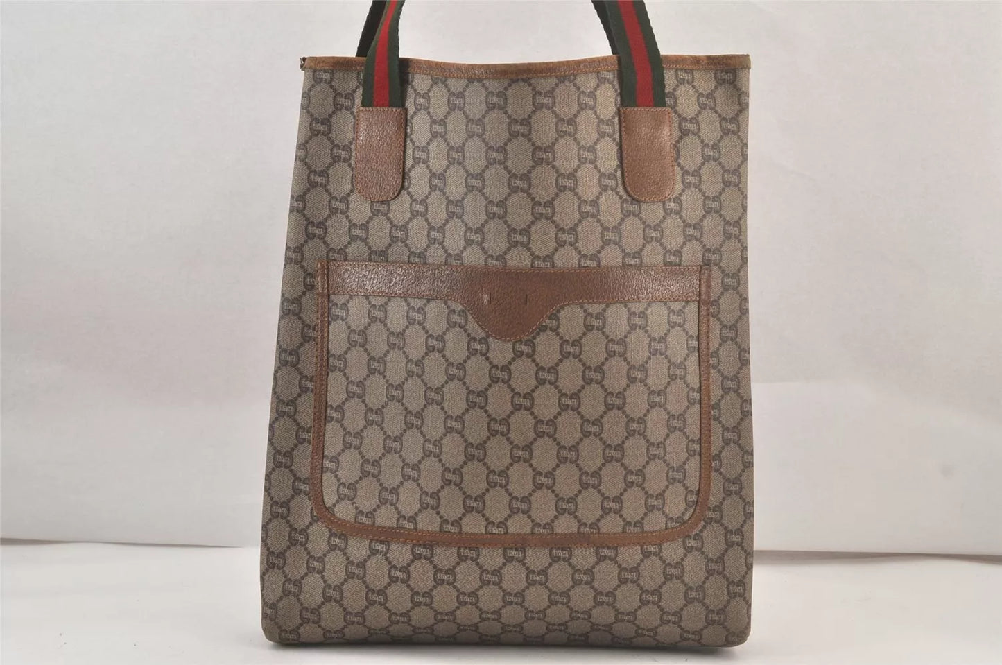 Original/Auth Gucci - Tote Bag Schultertasche - Klassisch - GG Plus Canvas mit Etui