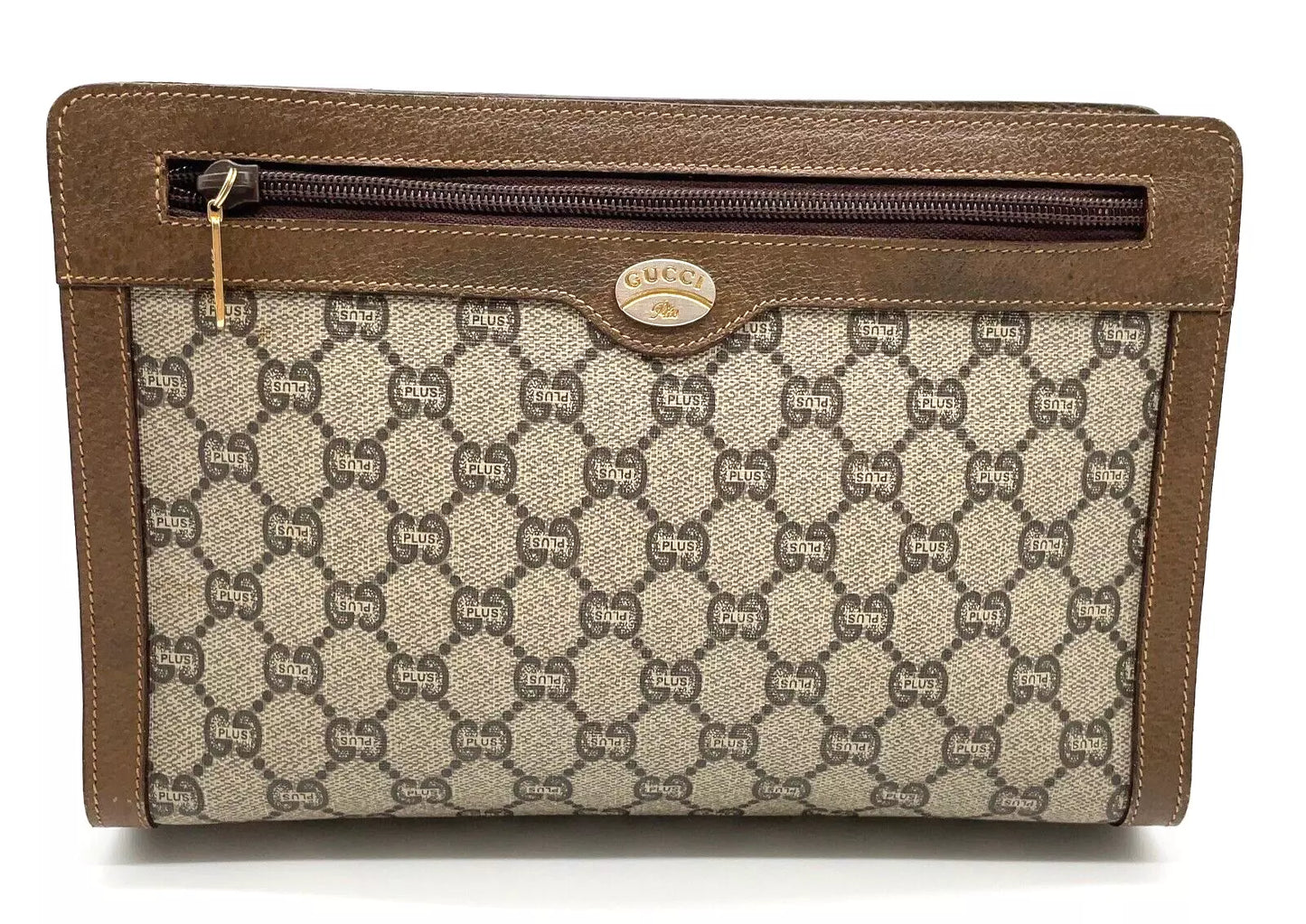 Original/Auth Gucci - Vintage Clutch Bag - Klassisch - GG Plus