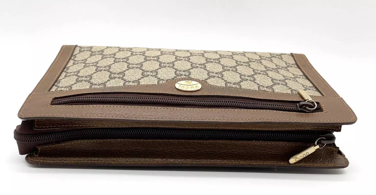 Original/Auth Gucci - Vintage Clutch Bag - Klassisch - GG Plus