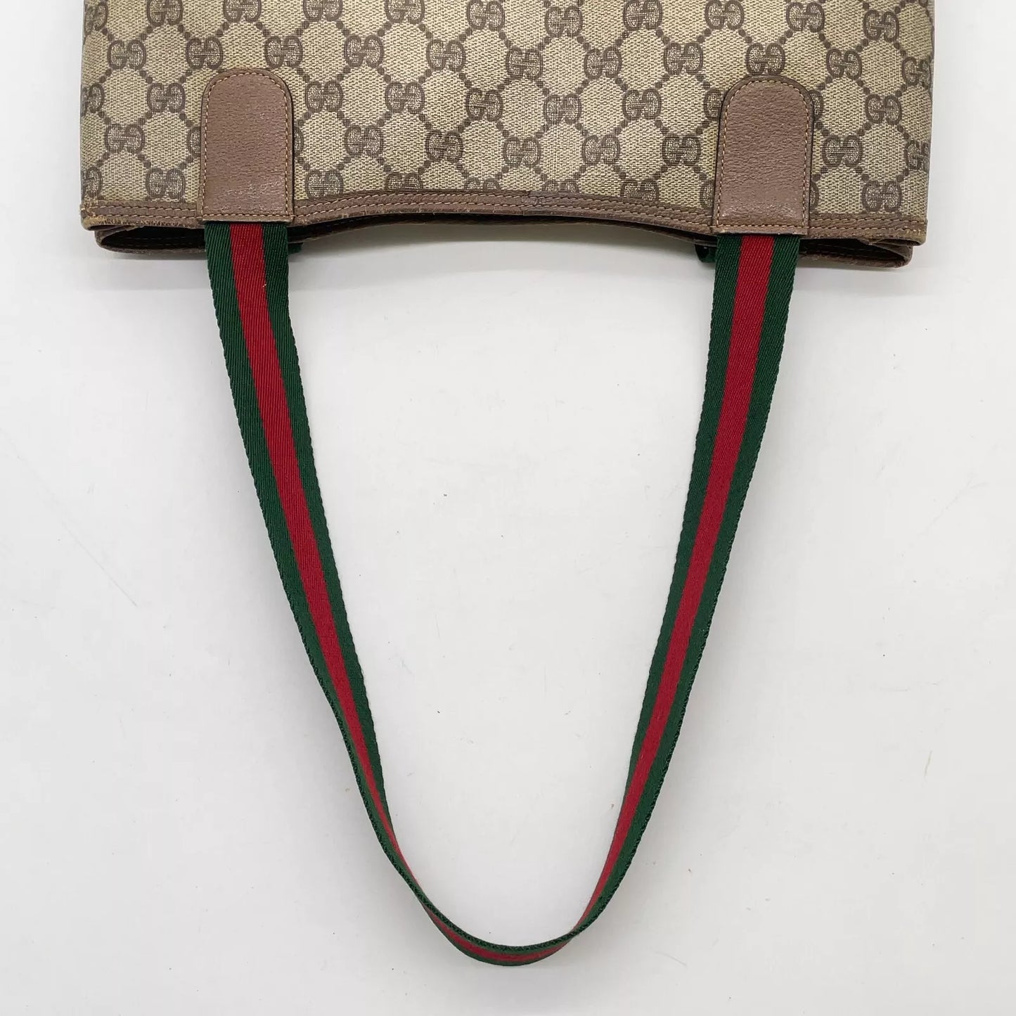 Original/Auth Gucci - Tote Bag Schultertasche - Klassisch - GG Canvas mit Leder