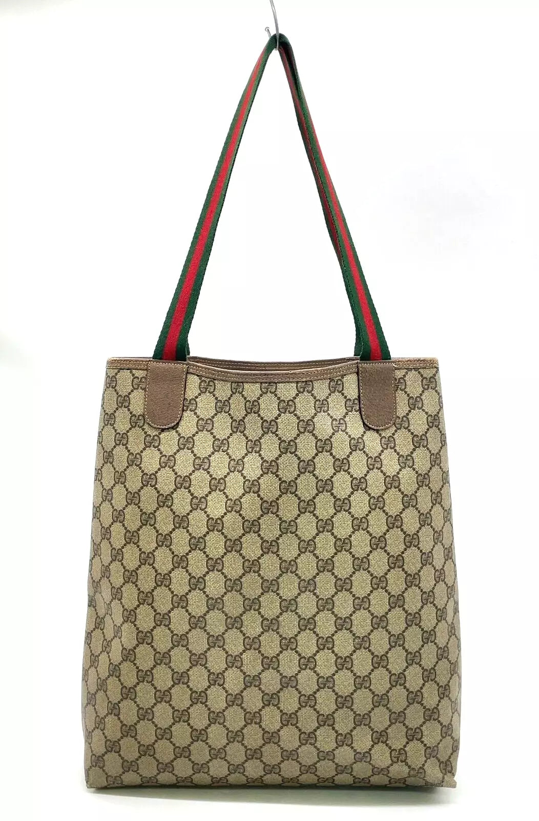 Original/Auth Gucci - Tote Bag Schultertasche - Klassisch - GG Canvas mit Leder