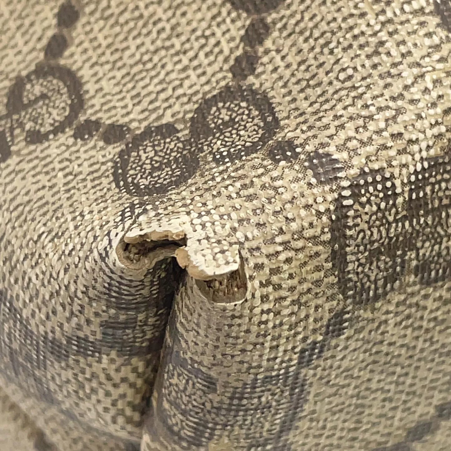 Original/Auth Gucci - Tote Bag Schultertasche - Klassisch - GG Canvas mit Leder
