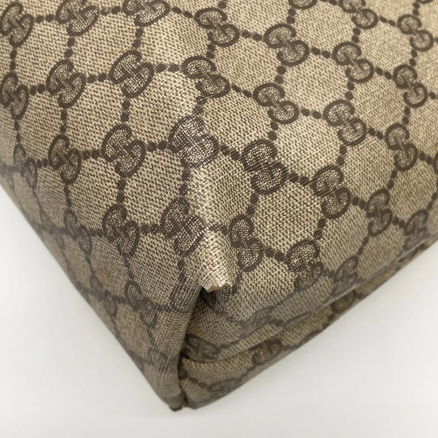 Original/Auth Gucci - Tote Bag Schultertasche - Klassisch - GG Canvas mit Leder