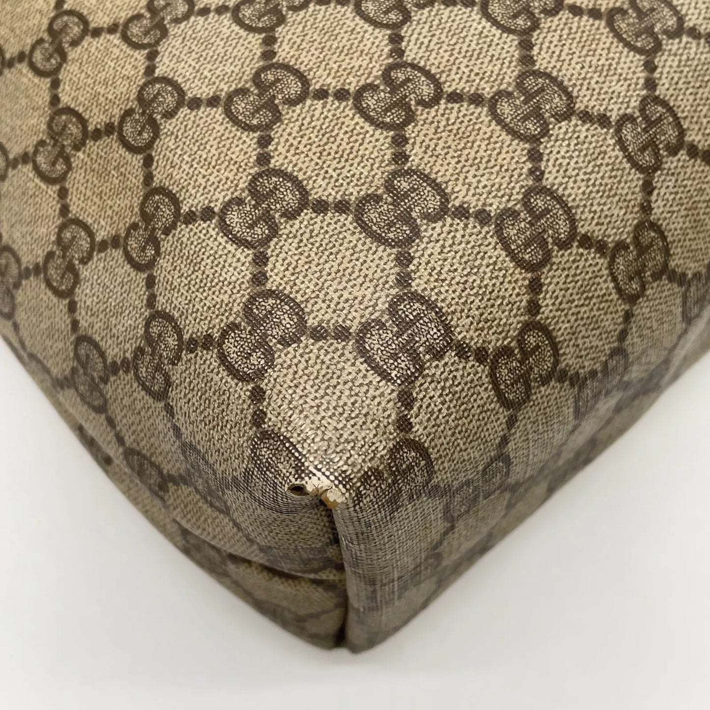 Original/Auth Gucci - Tote Bag Schultertasche - Klassisch - GG Canvas mit Leder
