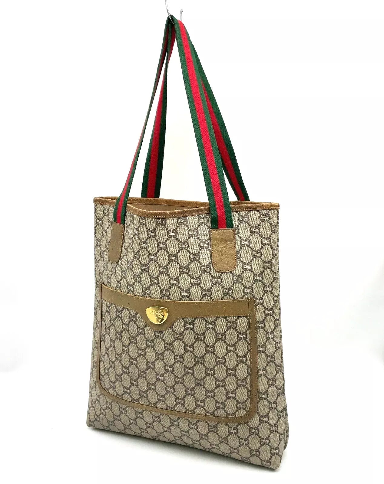 Original/Auth Gucci - Tote Bag Schultertasche - Klassisch - GG Plus Canvas mit Etui