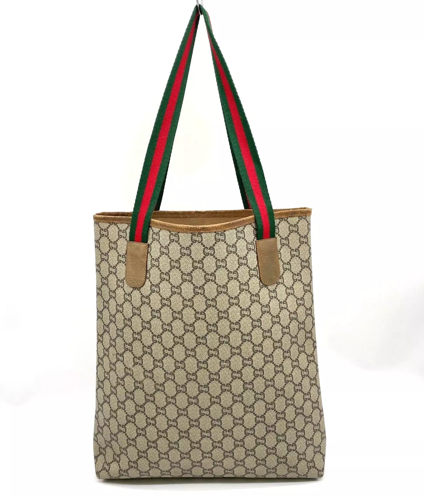 Original/Auth Gucci - Tote Bag Schultertasche - Klassisch - GG Plus Canvas mit Etui