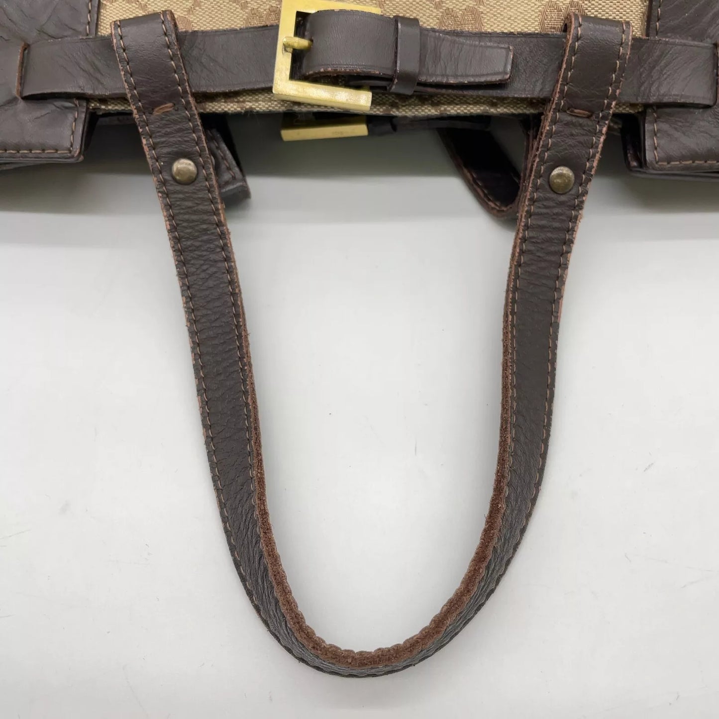 Original/Auth Gucci - Handtasche - Klassisch - GG Canvas mit Leder