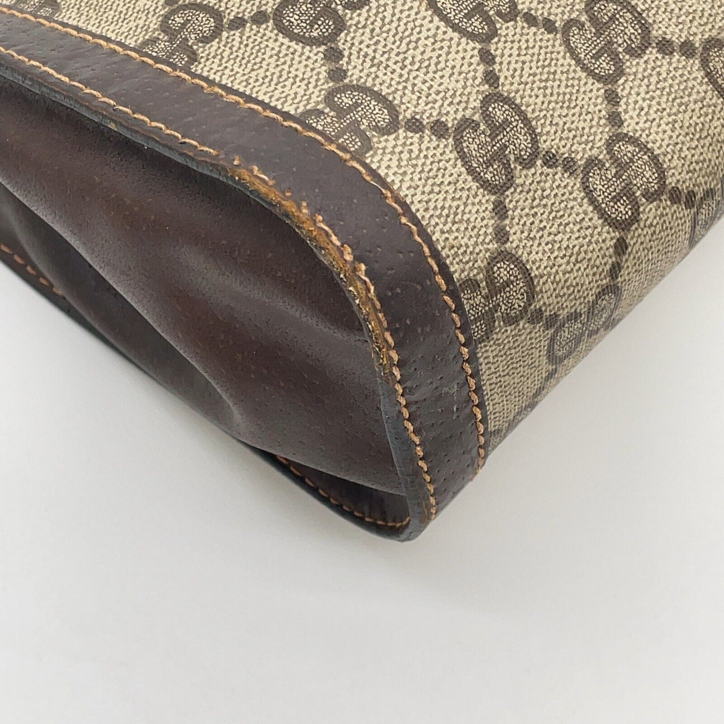 Original/Auth Gucci - Vintage Clutch Bag - Klassisch - GG Sherry Line