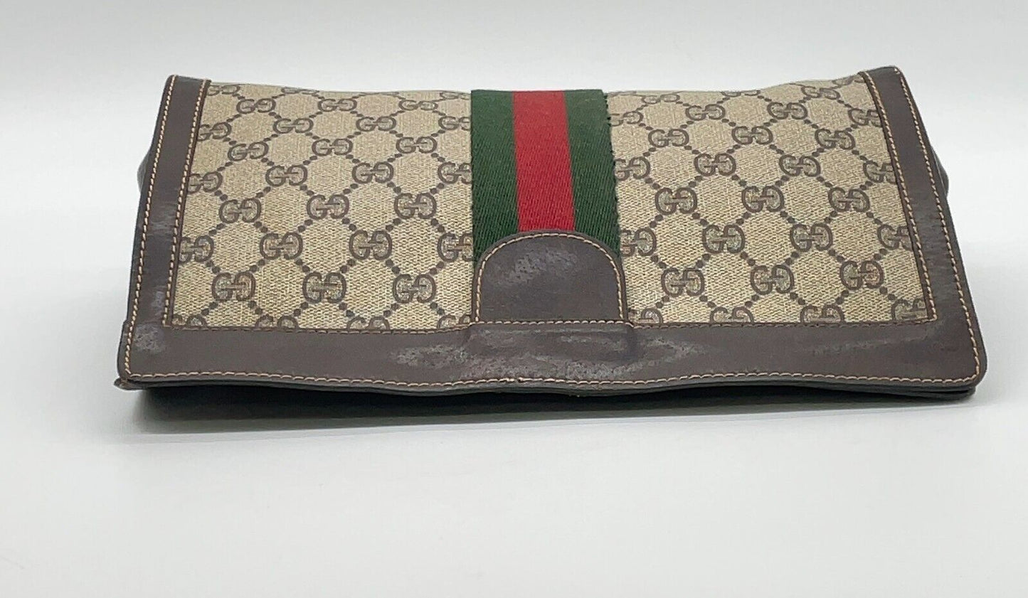 Original/Auth Gucci - Vintage Clutch Bag - Klassisch - GG Sherry Line