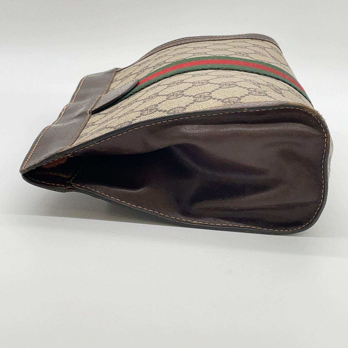 Original/Auth Gucci - Vintage Clutch Bag - Klassisch - GG Sherry Line