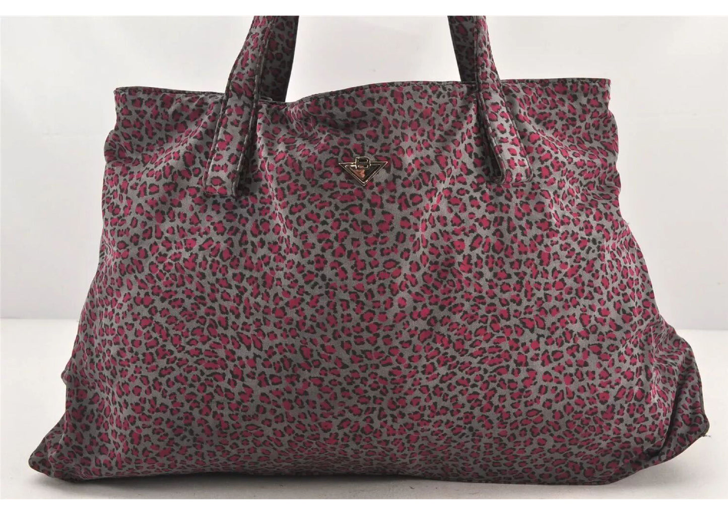 Original/Auth Bottega Veneta - Handtasche Bag - Leopard Nylon - Spiegel