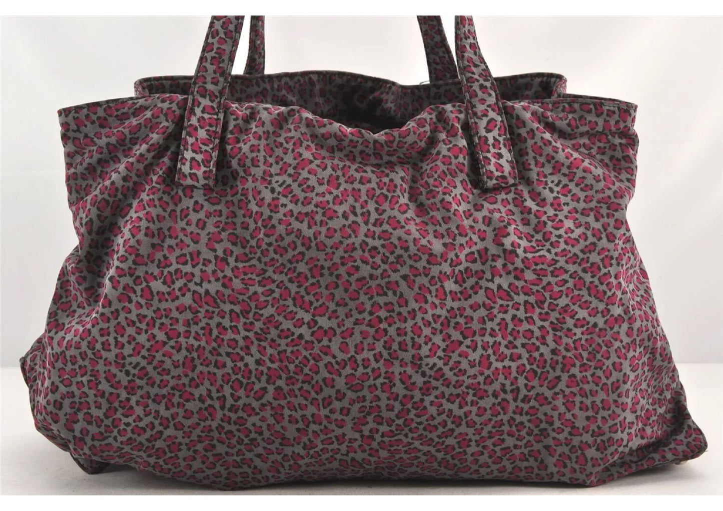 Original/Auth Bottega Veneta - Handtasche Bag - Leopard Nylon - Spiegel