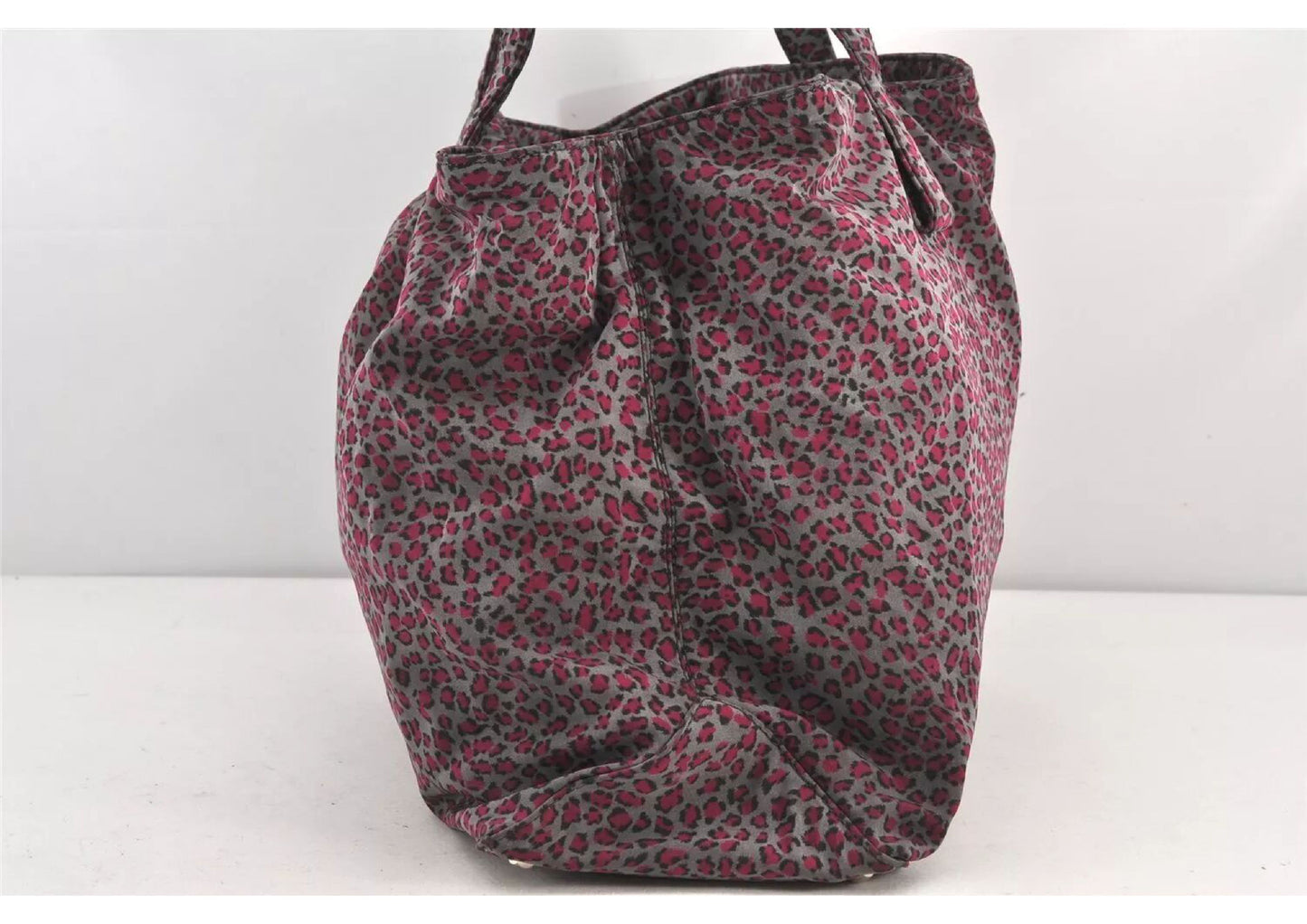 Original/Auth Bottega Veneta - Handtasche Bag - Leopard Nylon - Spiegel