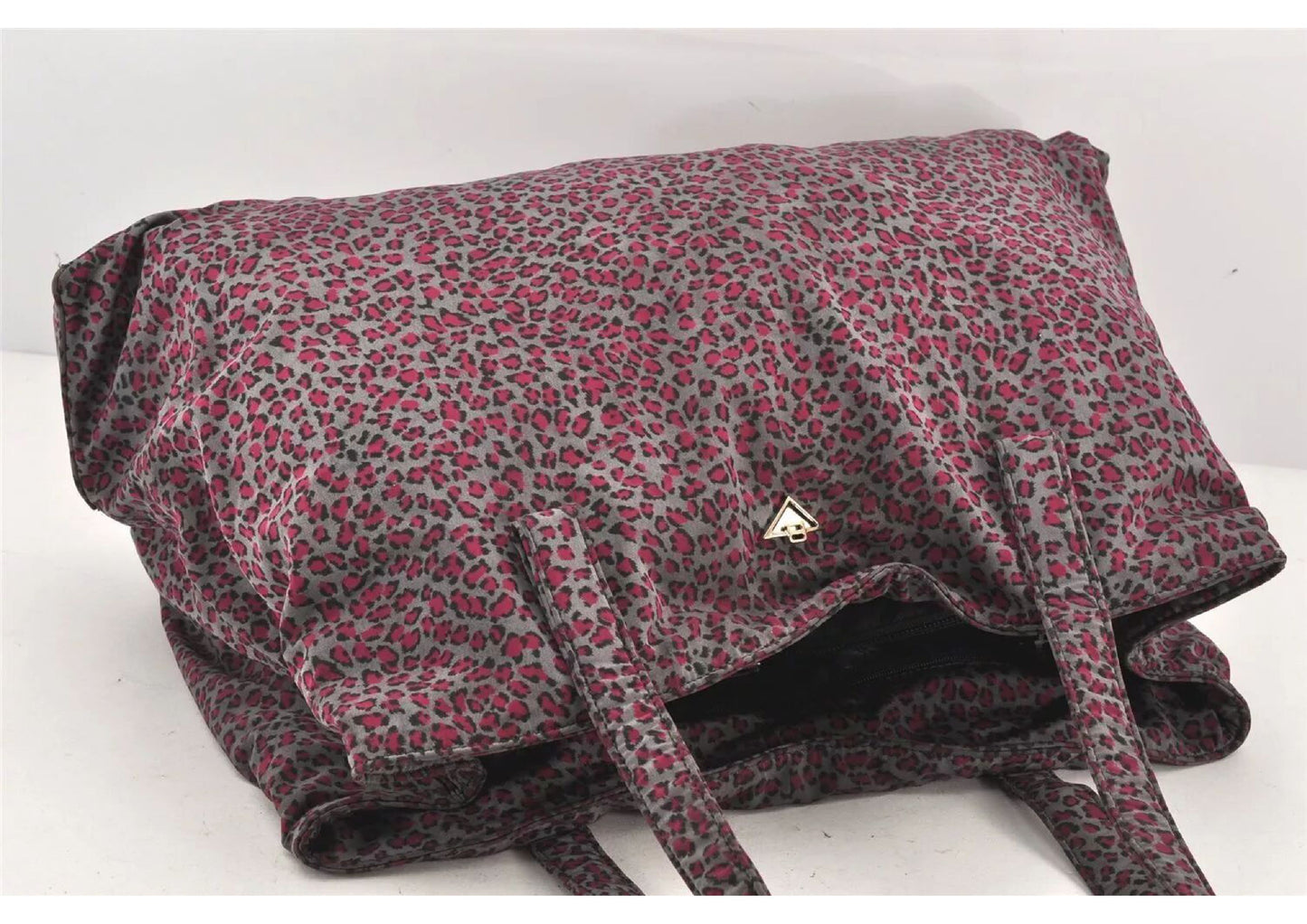 Original/Auth Bottega Veneta - Handtasche Bag - Leopard Nylon - Spiegel