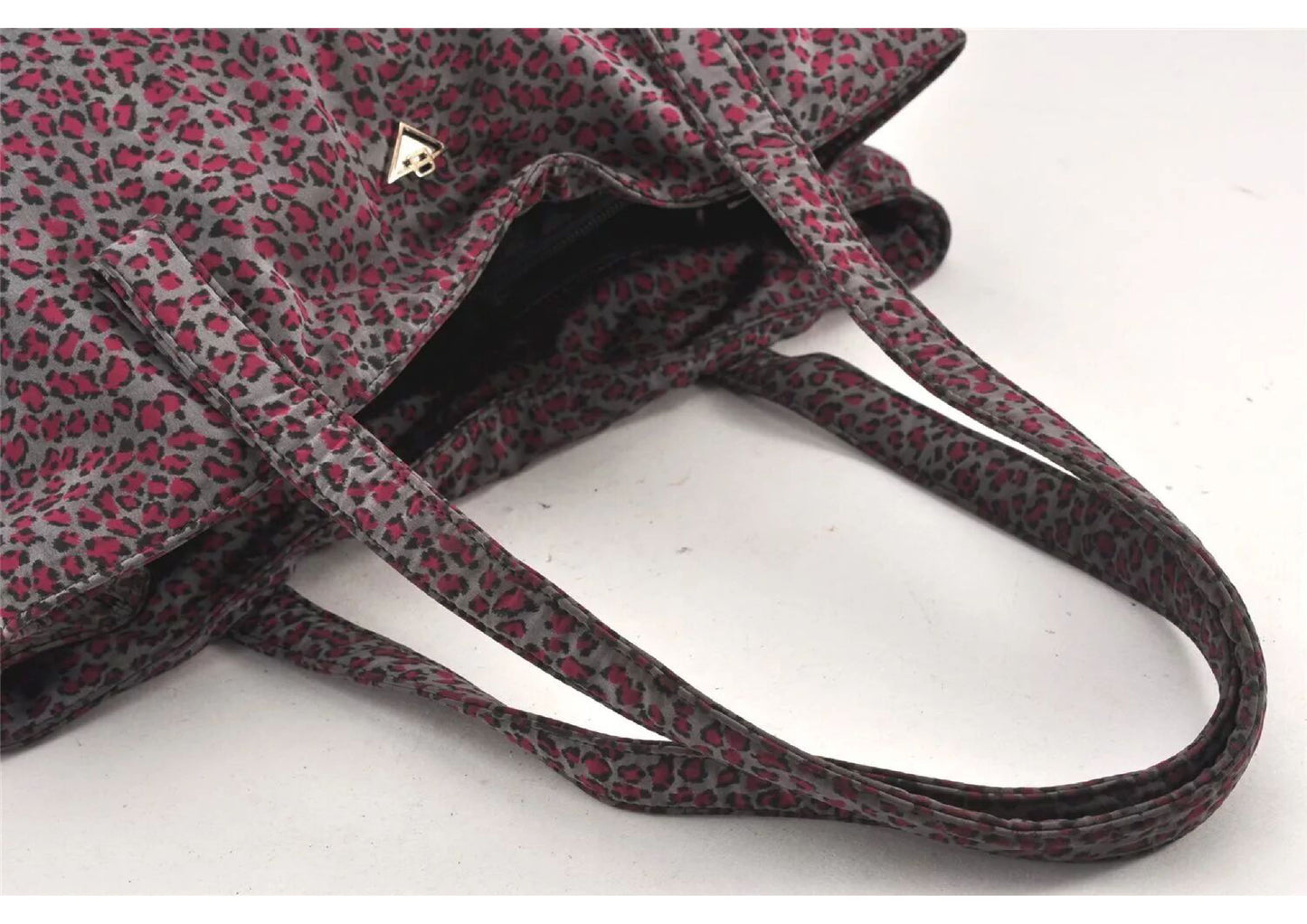 Original/Auth Bottega Veneta - Handtasche Bag - Leopard Nylon - Spiegel