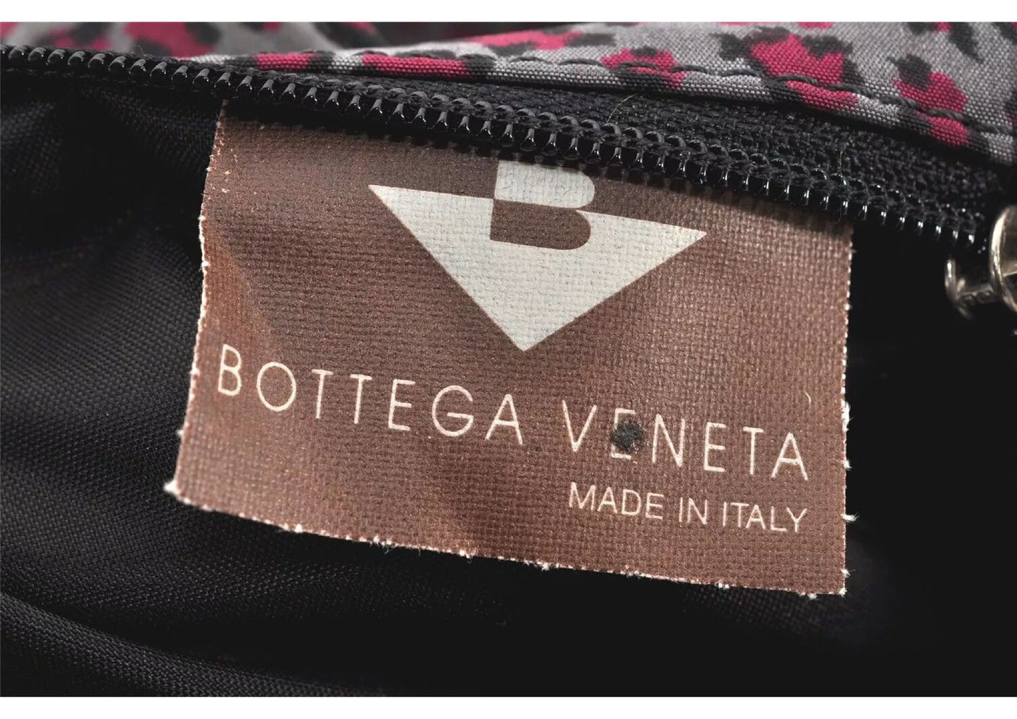 Original/Auth Bottega Veneta - Handtasche Bag - Leopard Nylon - Spiegel