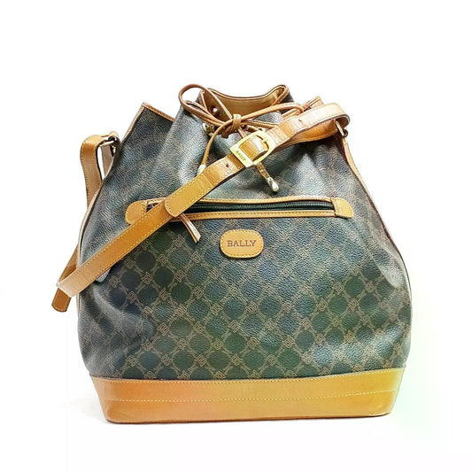 Original/Auth Bally - Bucket Bag Schultertasche - Klassisch - Monogramm