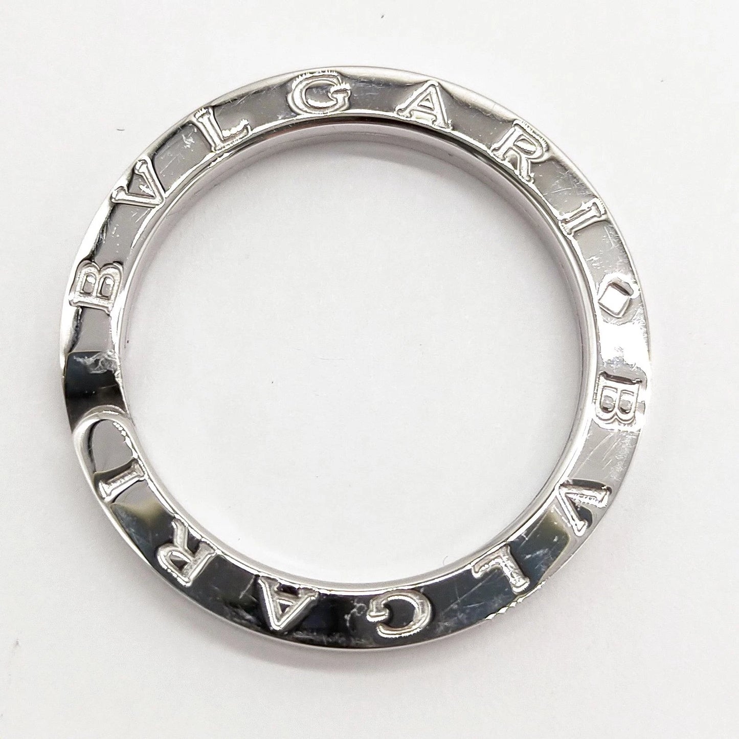 Original/Auth BVLGARI  - Halskette Kettenanhänger Schlüsselring - 925 Silber