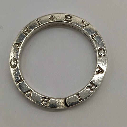 Original/Auth BVLGARI  - Halskette Kettenanhänger Schlüsselring - 925 Silber