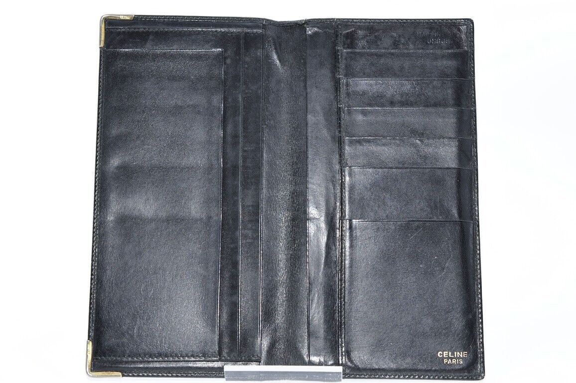 Original/Auth Céline - Karten / Wallet - Klassisch - Leder - Schwarz