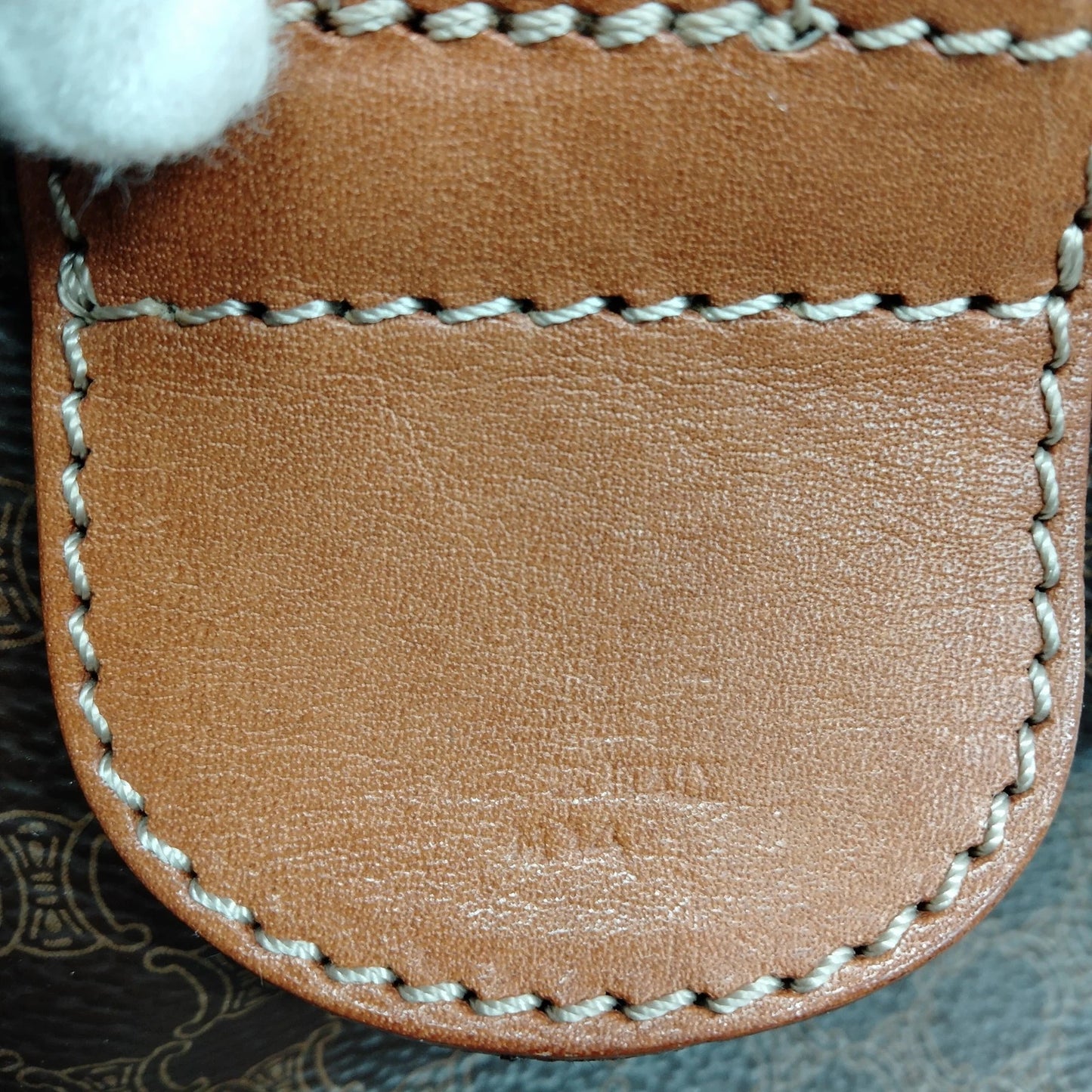 Original/Auth Celine Paris - Macadam Boston Bag - Canvas mit Leder