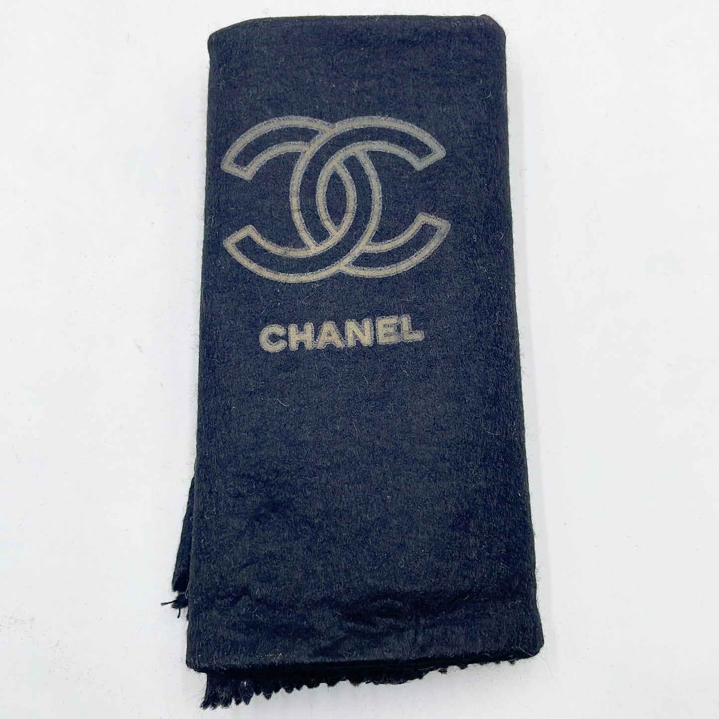 Original/Auth Chanel - Mini Full Flap Baumwoll - Schwarz mit Box/Dust Bag