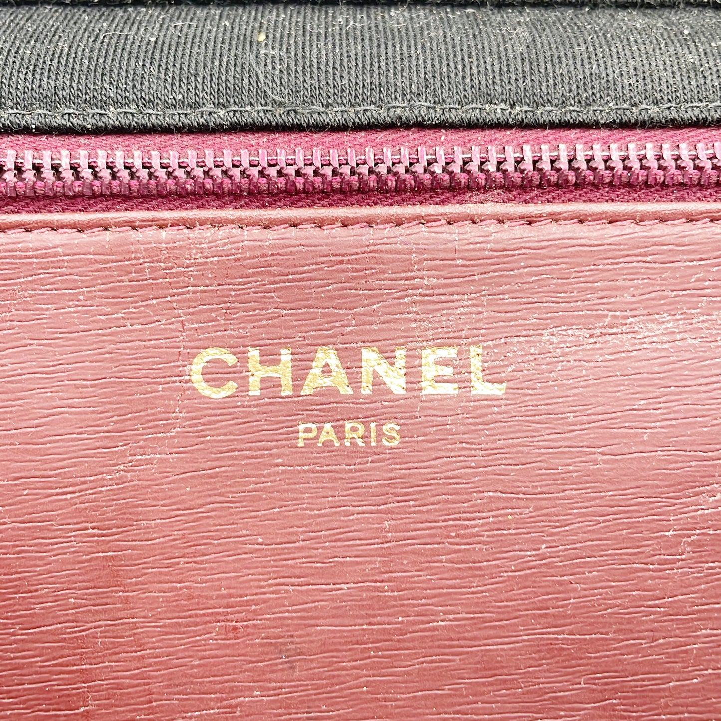 Original/Auth Chanel - Mini Full Flap Baumwoll - Schwarz mit Box/Dust Bag