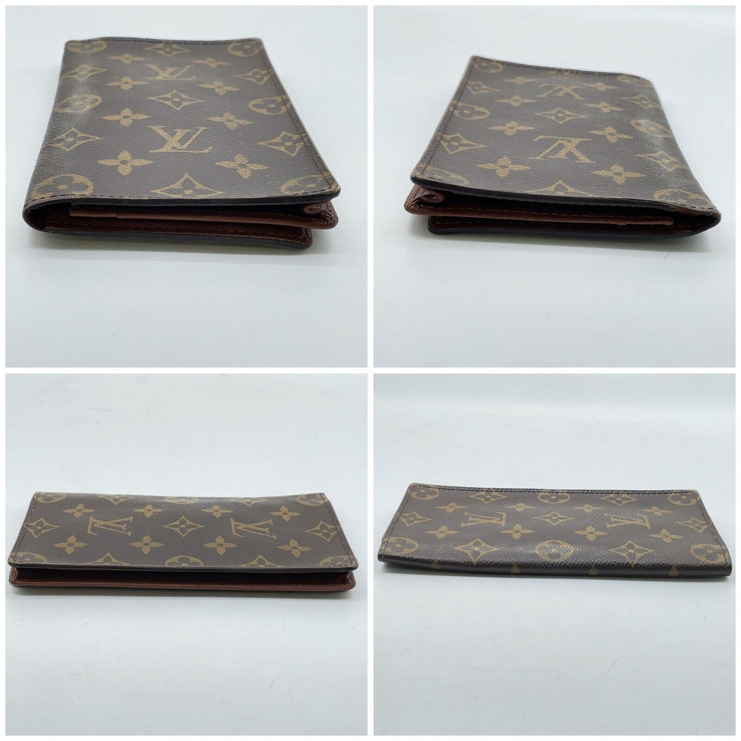 Original/Auth Louis Vuitton - Porte Cult Credi Bi-Fold Geldbörse - Klassisch - Monogramm