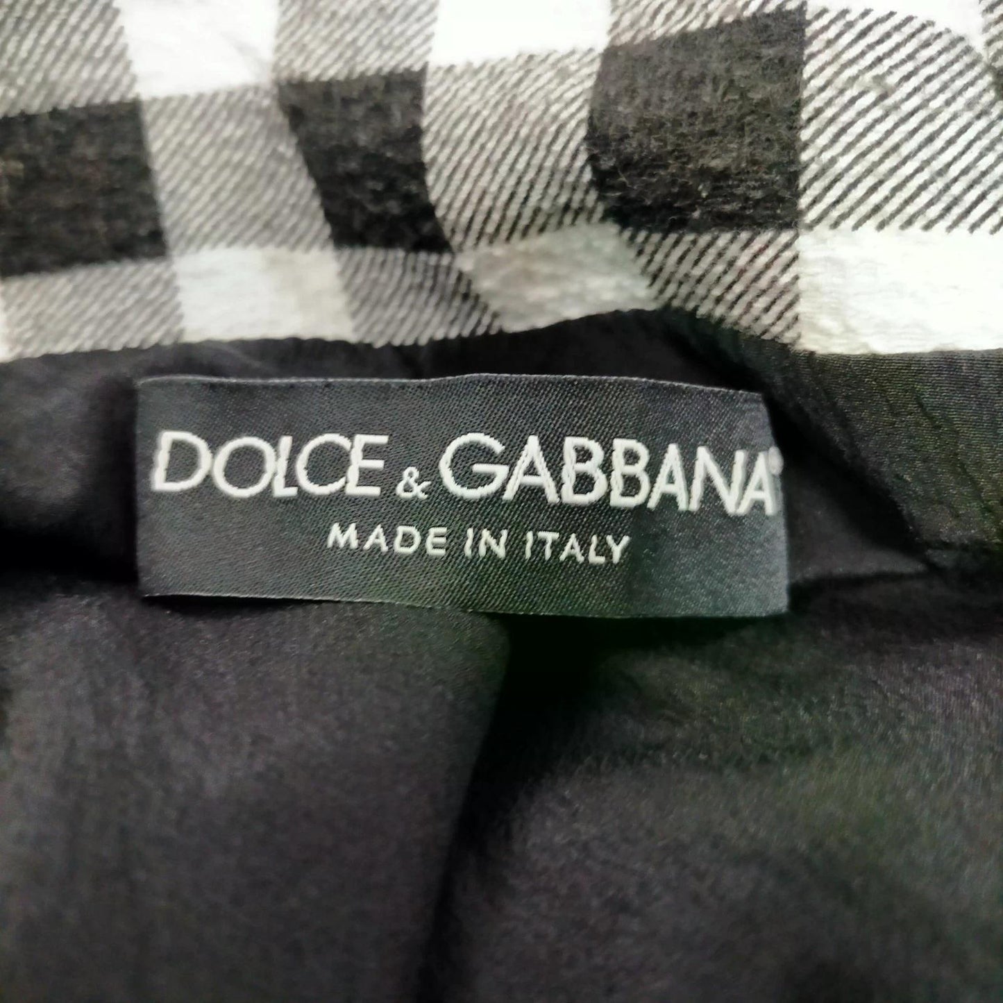 Original/Auth Dolce & Gabbana - Jacke mit Muster - Weiß/Schwarz - 38