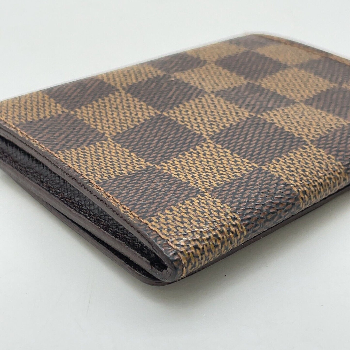 Original/Auth Louis Vuitton - Anvelop Card Case - Klassisch - Damier Ebene