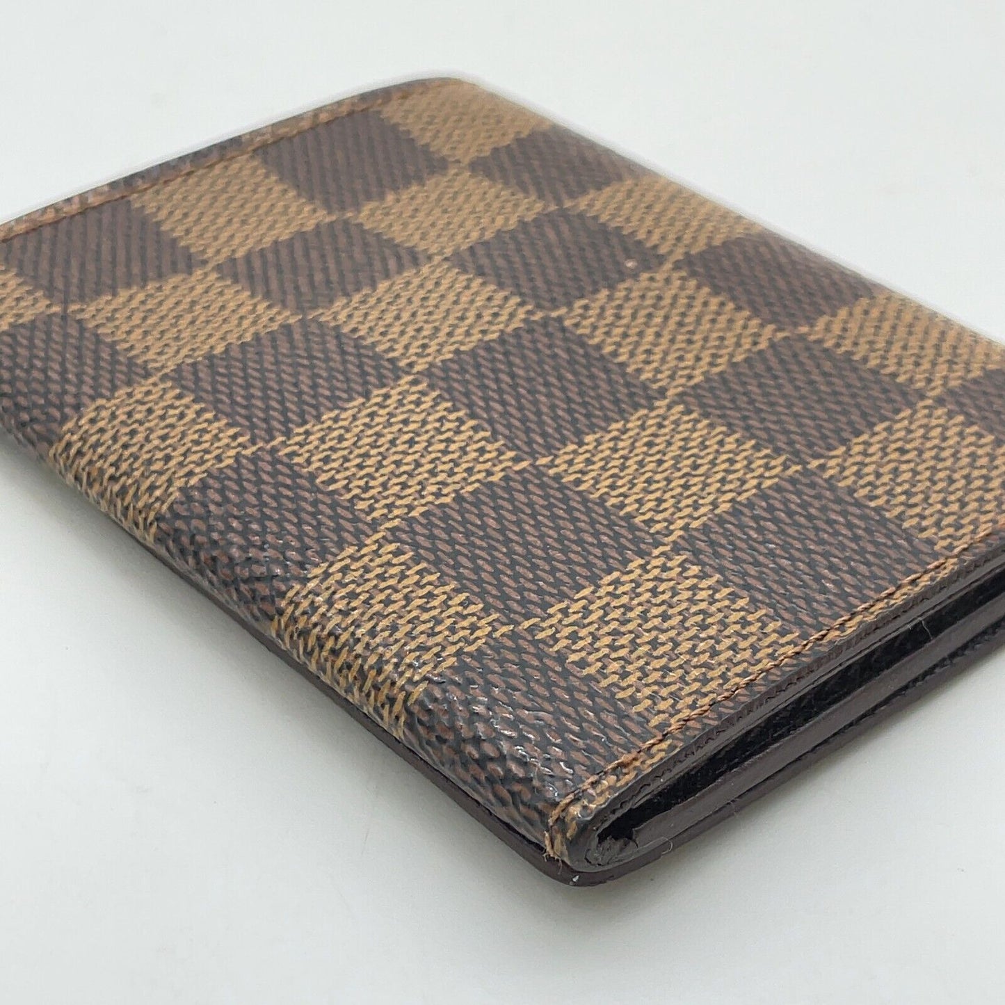 Original/Auth Louis Vuitton - Anvelop Card Case - Klassisch - Damier Ebene