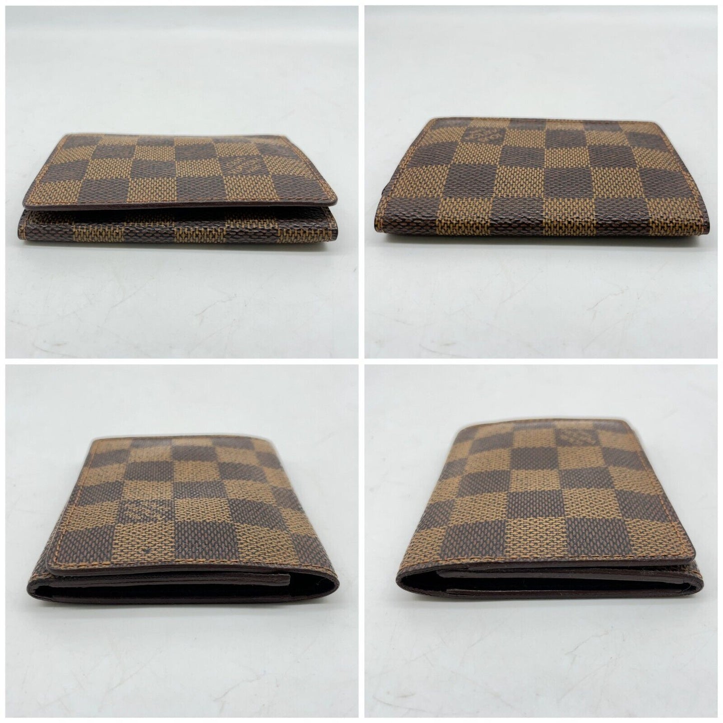 Original/Auth Louis Vuitton - Anvelop Card Case - Klassisch - Damier Ebene