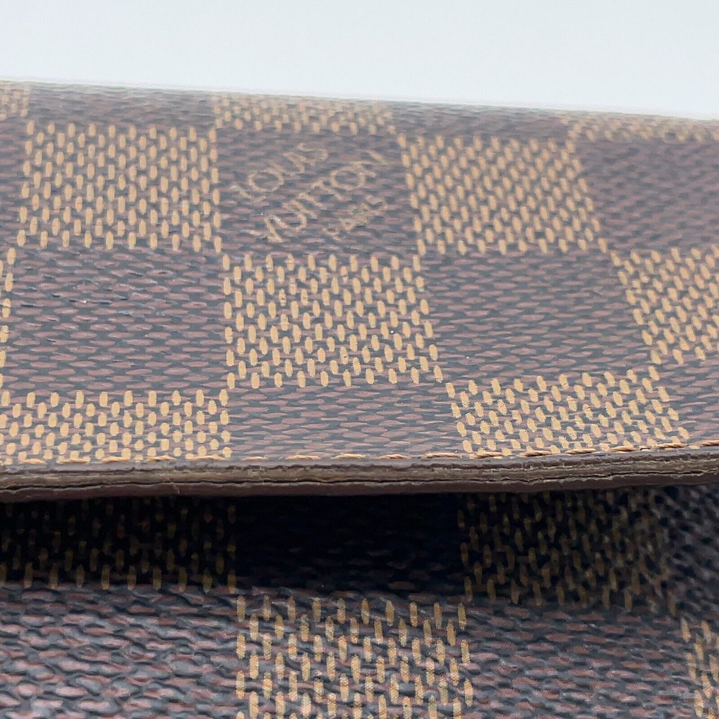 Original/Auth Louis Vuitton - Pochette Porte Wallet - Klassisch - Damier Ebene