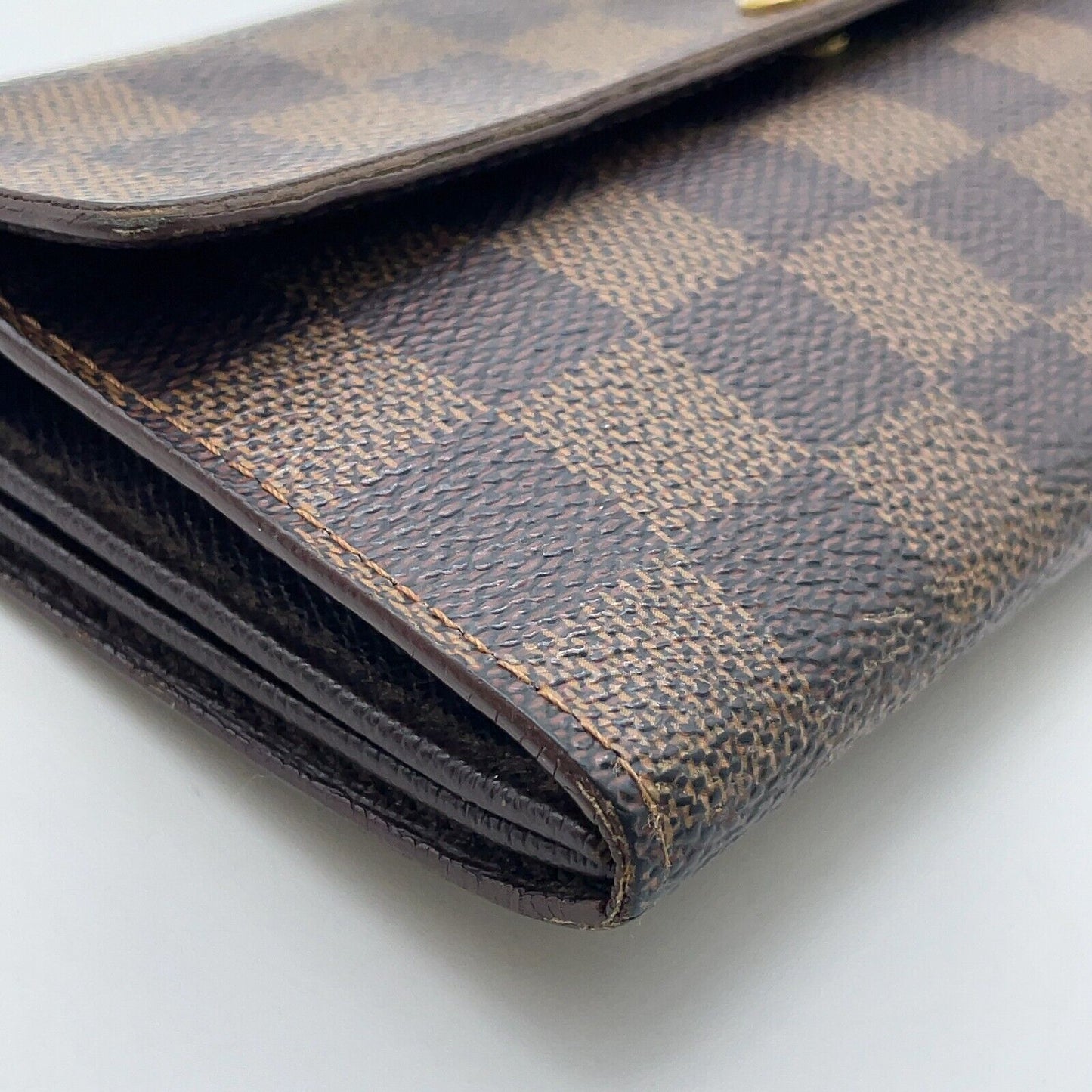 Original/Auth Louis Vuitton - Pochette Porte Wallet - Klassisch - Damier Ebene