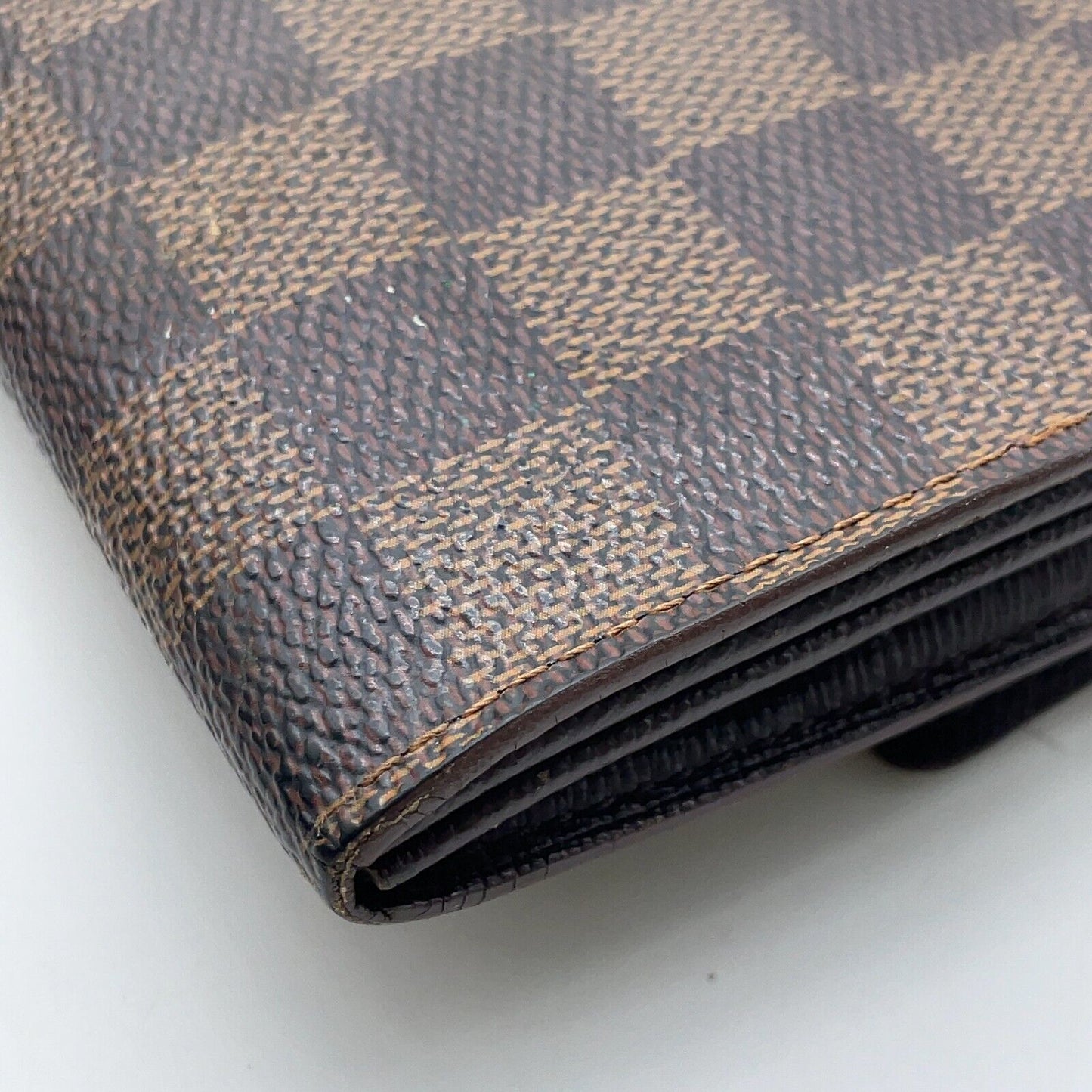 Original/Auth Louis Vuitton - Pochette Porte Wallet - Klassisch - Damier Ebene