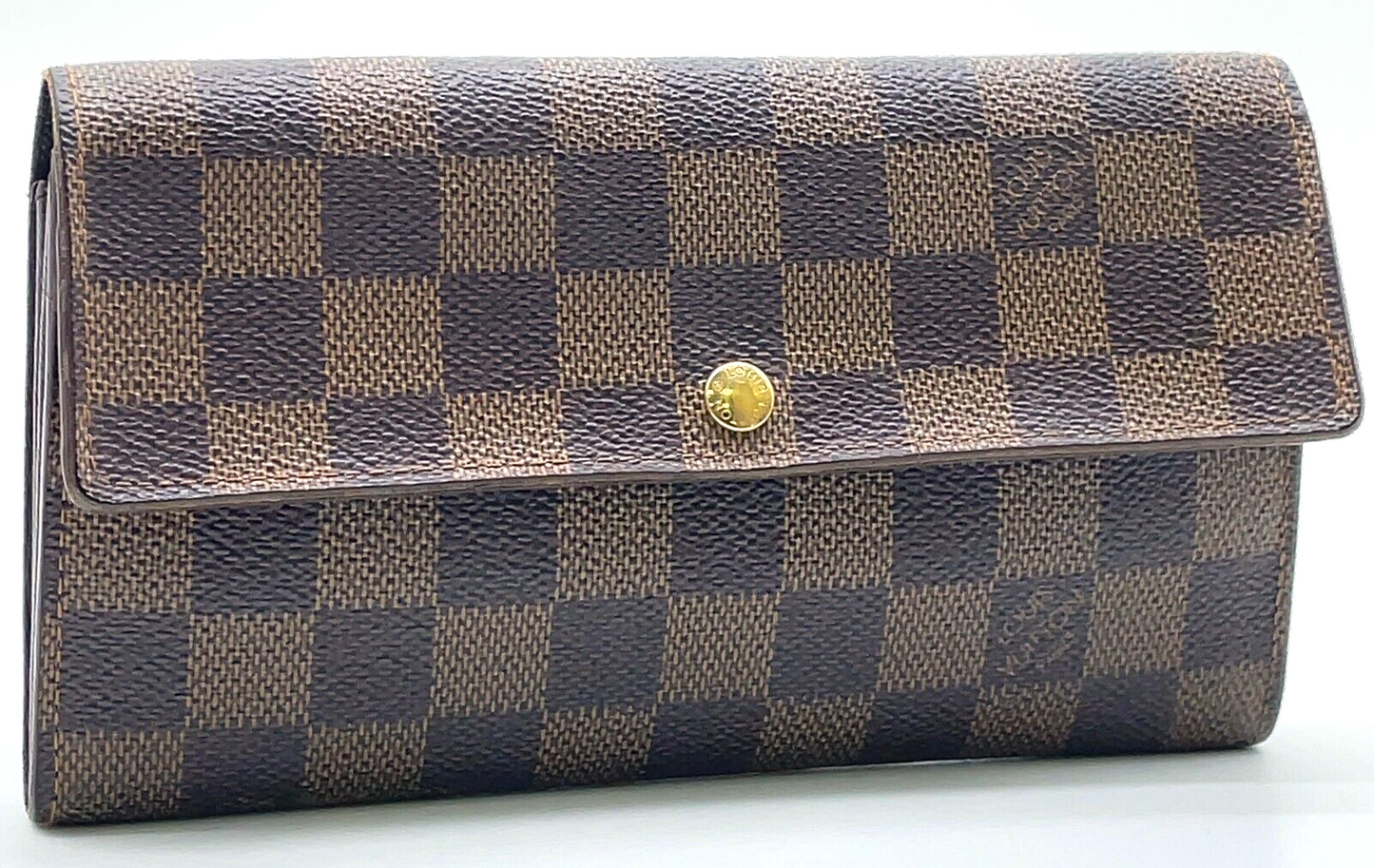 Original/Auth Louis Vuitton - Pochette Porte Wallet - Klassisch - Damier Ebene