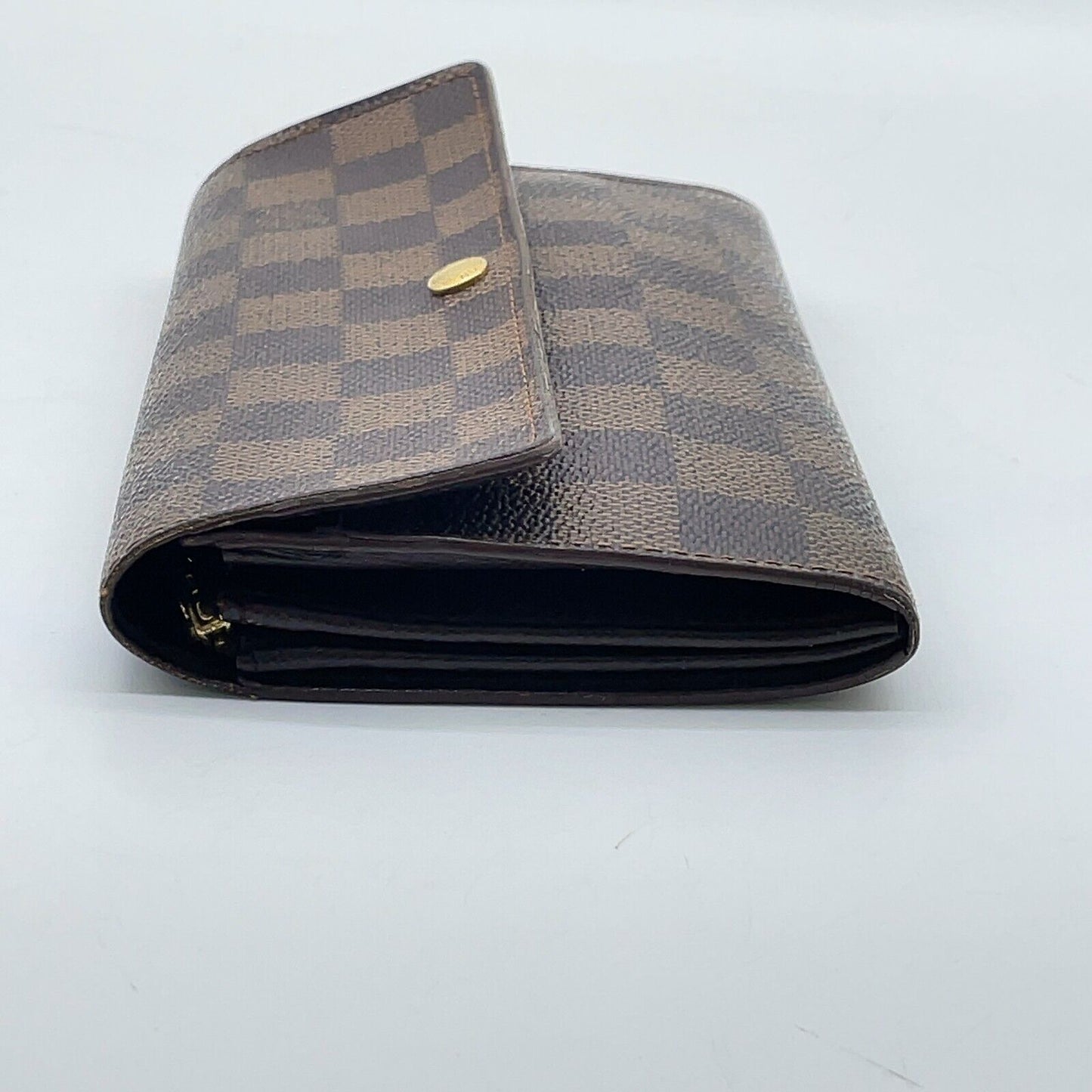 Original/Auth Louis Vuitton - Pochette Porte Wallet - Klassisch - Damier Ebene