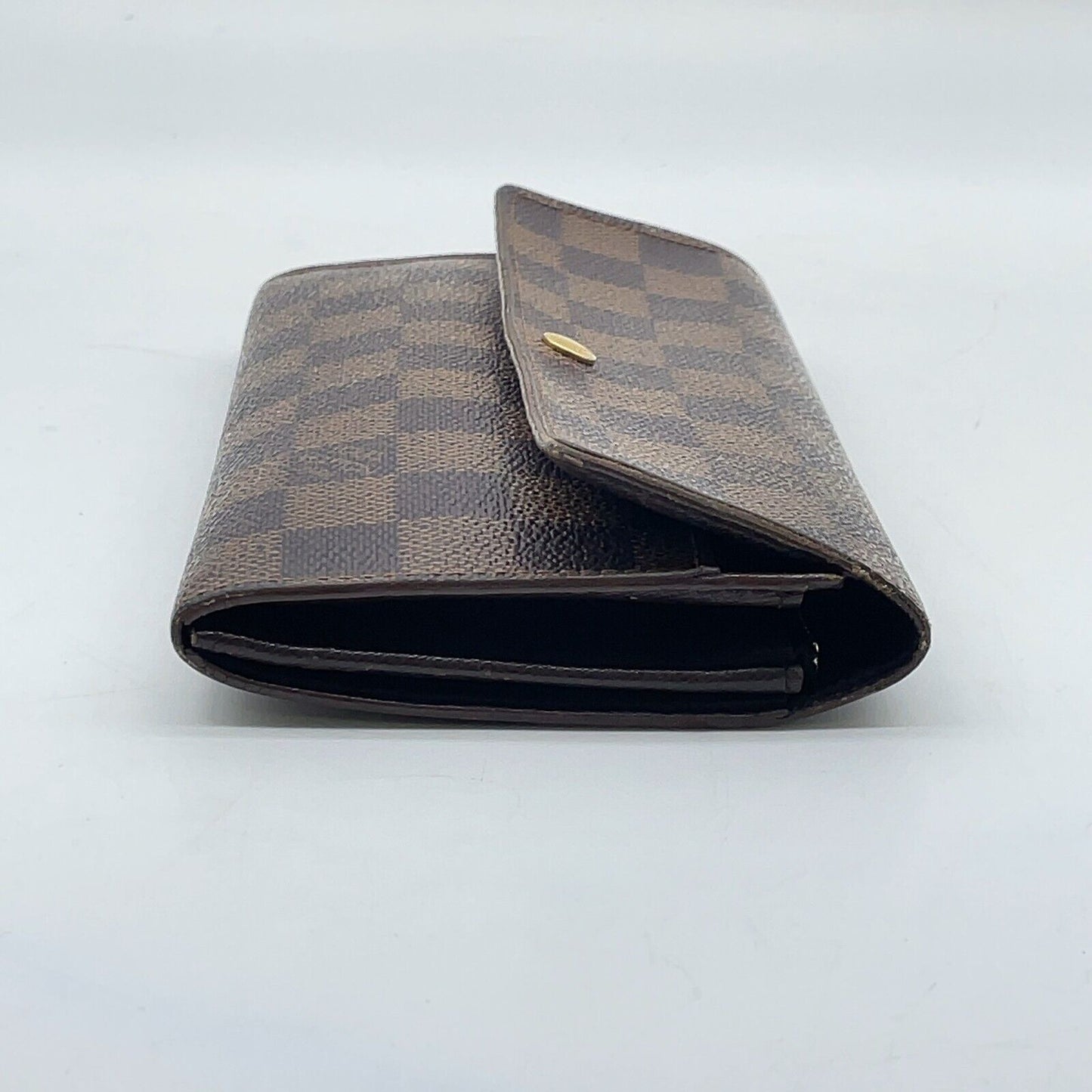 Original/Auth Louis Vuitton - Pochette Porte Wallet - Klassisch - Damier Ebene