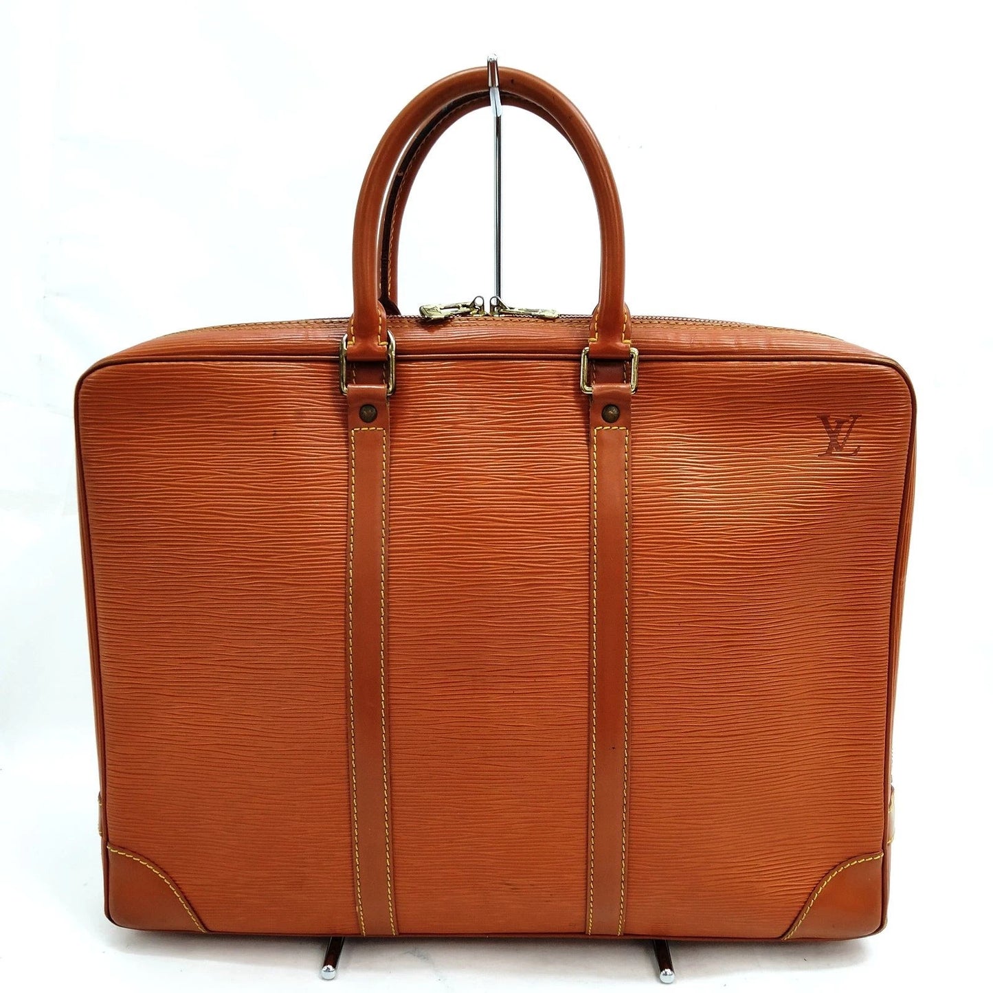 Original/Auth Louis Vuitton - Voyage Business Bag - Klassisch - Epi Braun