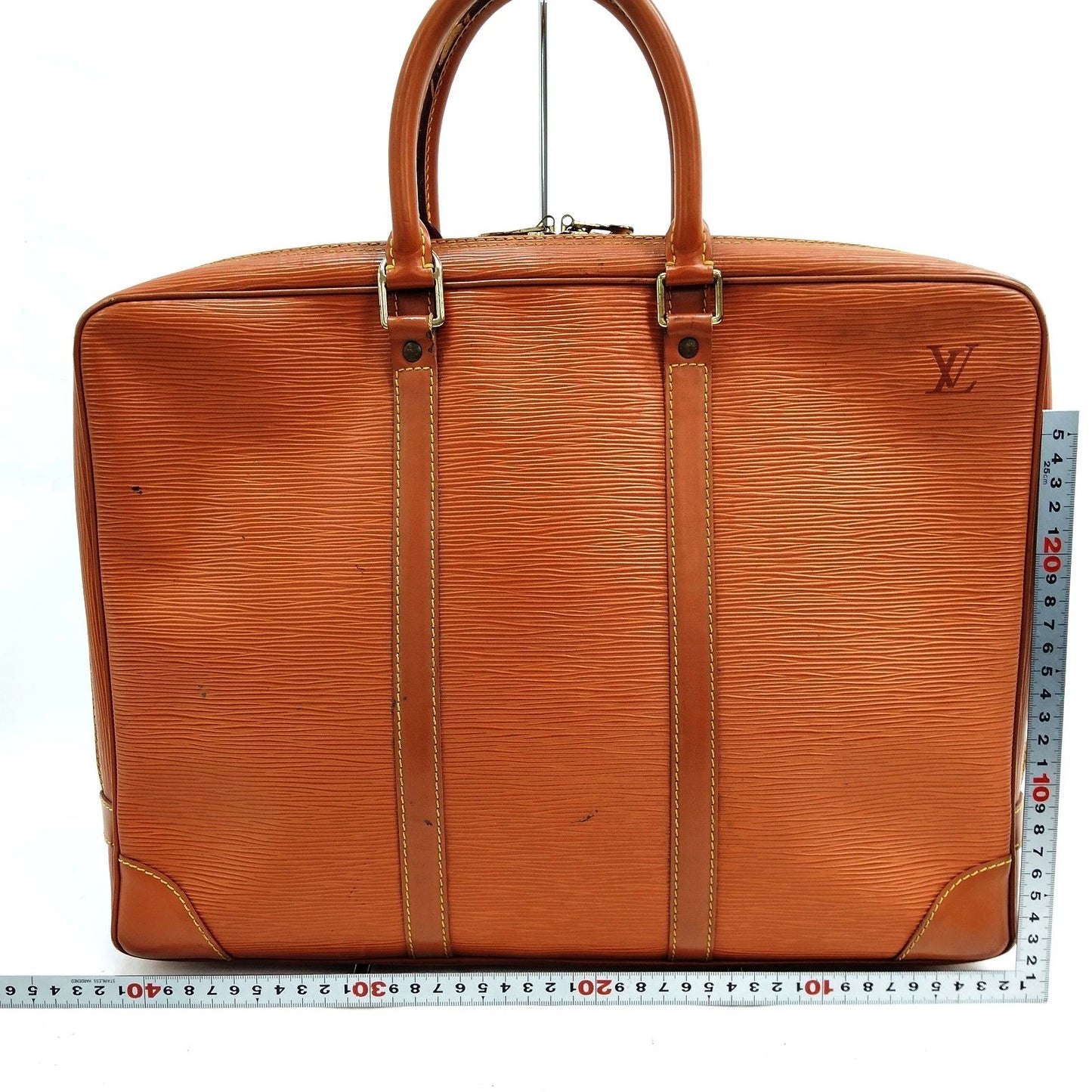 Original/Auth Louis Vuitton - Voyage Business Bag - Klassisch - Epi Braun