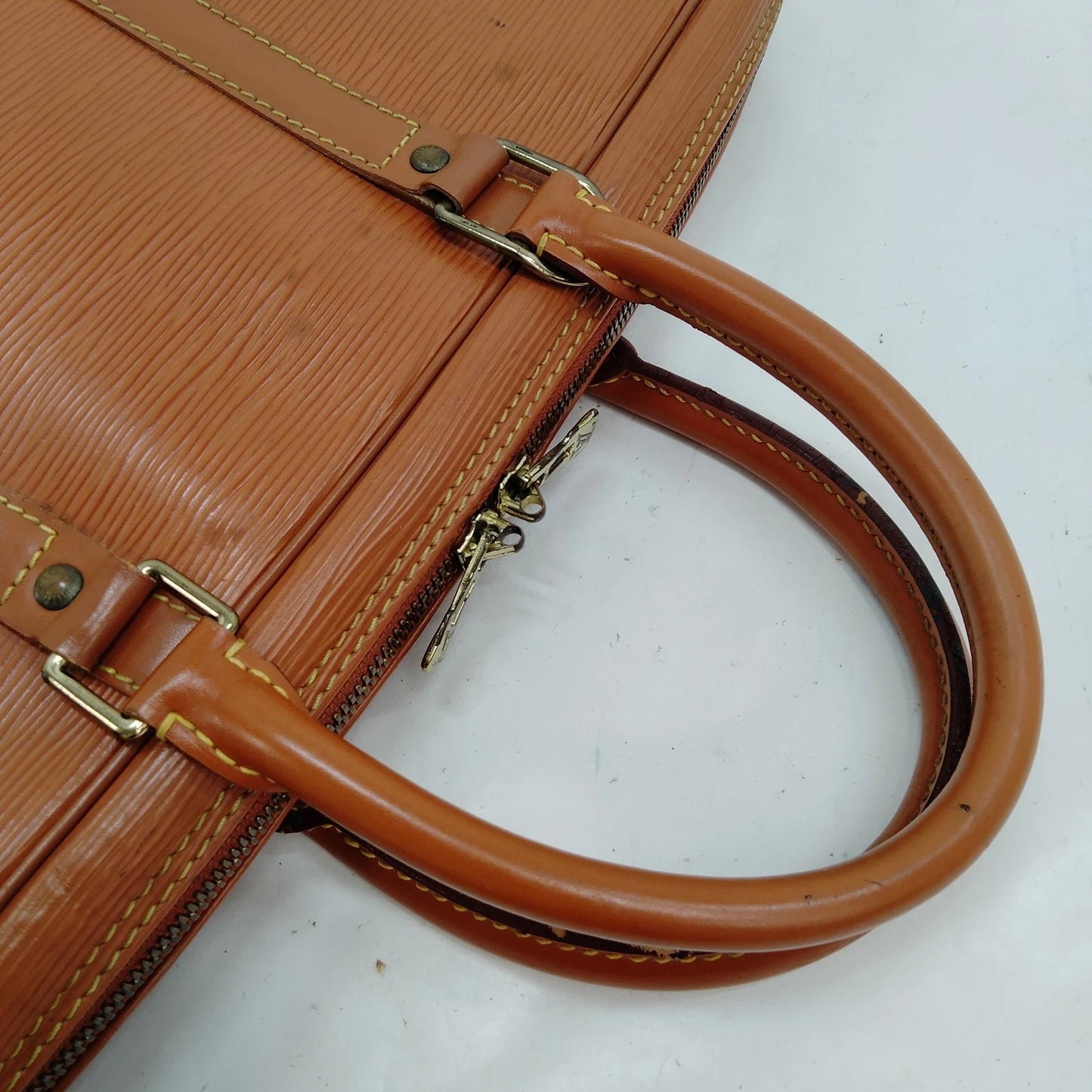 Original/Auth Louis Vuitton - Voyage Business Bag - Klassisch - Epi Braun